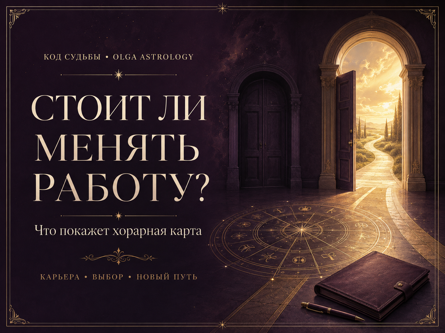 Обложка статьи: стоит ли менять работу и что покажет хорарная карта